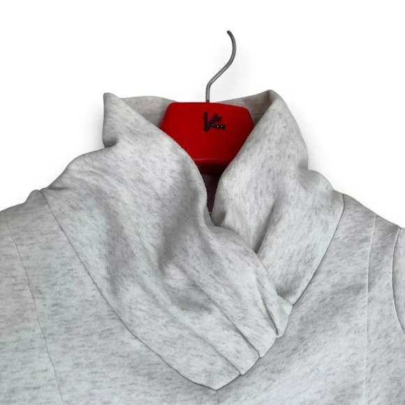 Decathlon White Hiking Pullover Sweatshirt L Quechua Contrast Print Long Sleeves - Picture 3 of 7